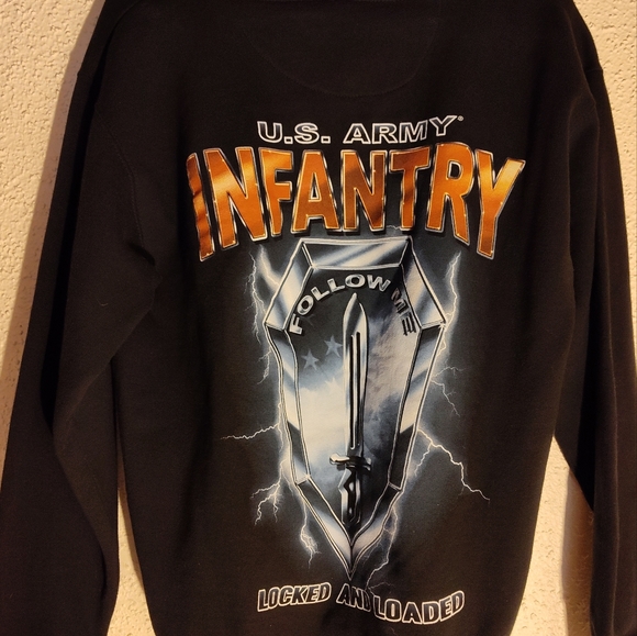 Men's U.S. Army Infantry Hoodie sz M - Picture 4 of 4
